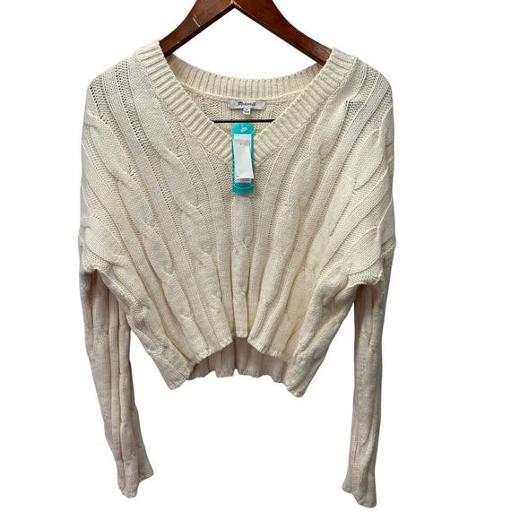 Madewell Women's Oversized Sweater Chunky Ribbed sz M NEW #G728 - Picture 1 of 7